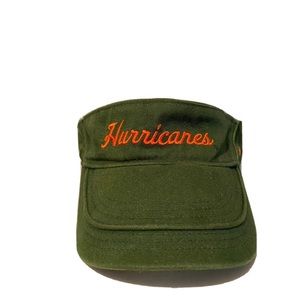 NIke Miami Hurricanes Sun Game Tailgate Football Beach Dri-fit Visor Hat.